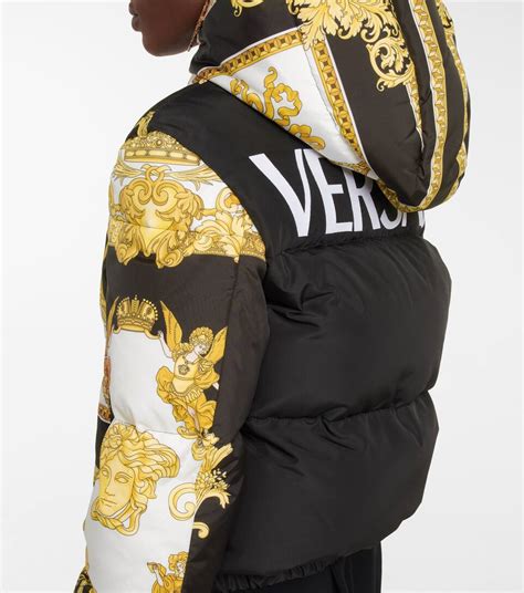 versace couture puffer jacket|versace windbreaker jacket.